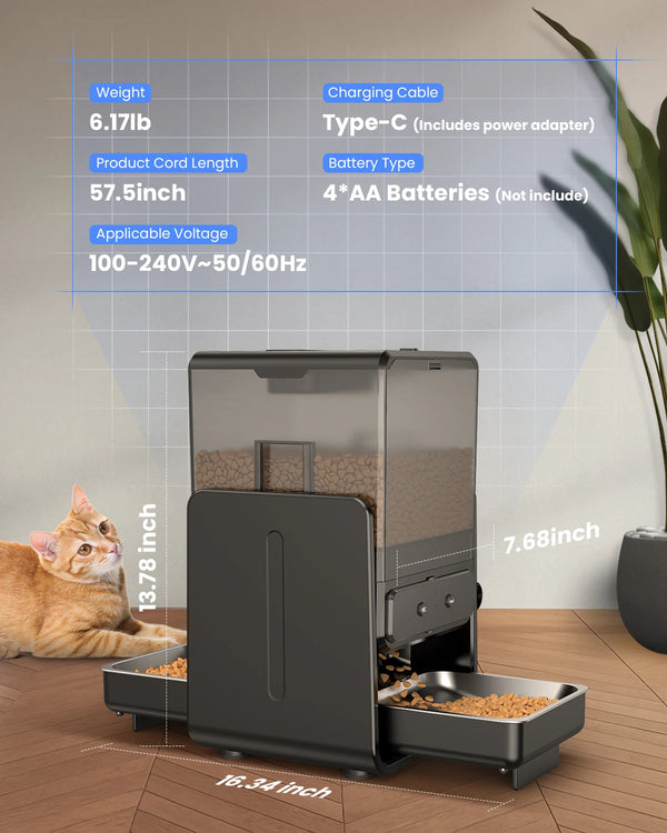 Smart Cat Feeder with Voice Recorder