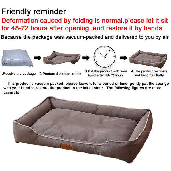 Cozy Square Pet Bed Retreat